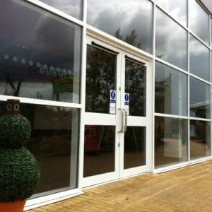 Aluminium Curtain Walling with Automatic Doors