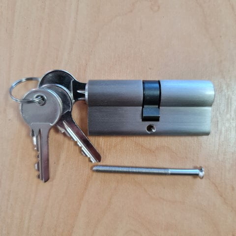 Euro Cylinder 1 Commercial Aluminium Door Hook Lock with Euro Profile Cylinder