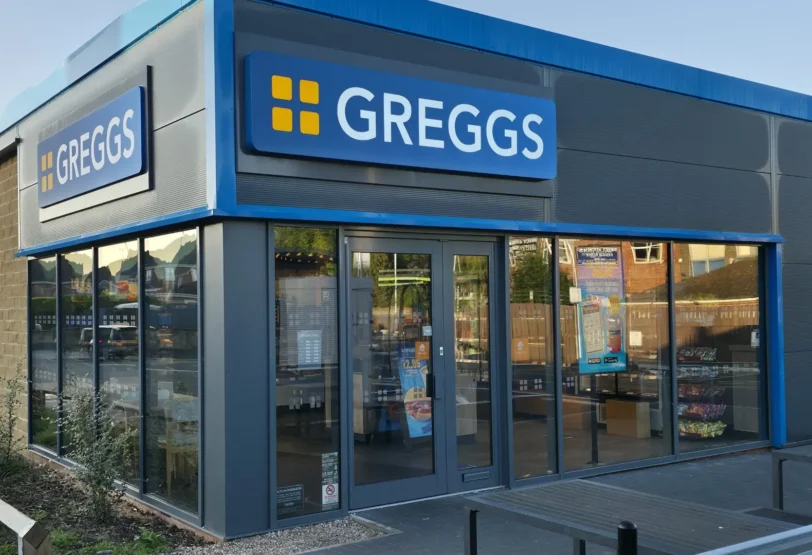 Greggs aluminium shop front