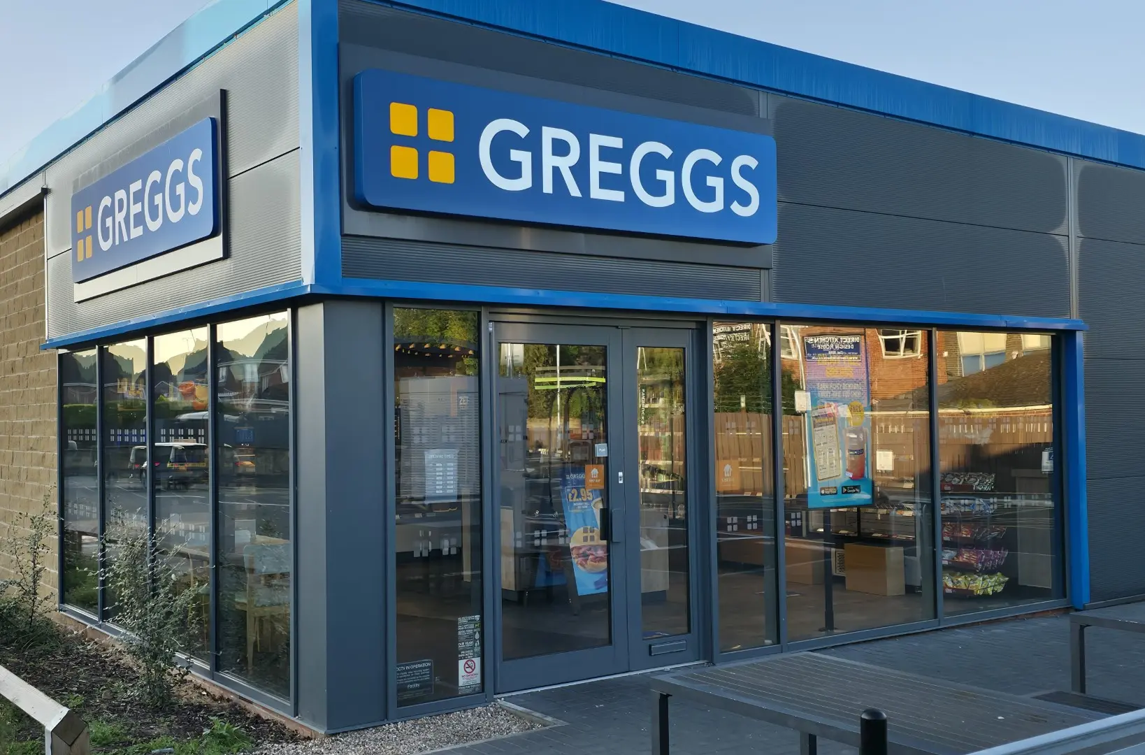 Greggs aluminium shop front