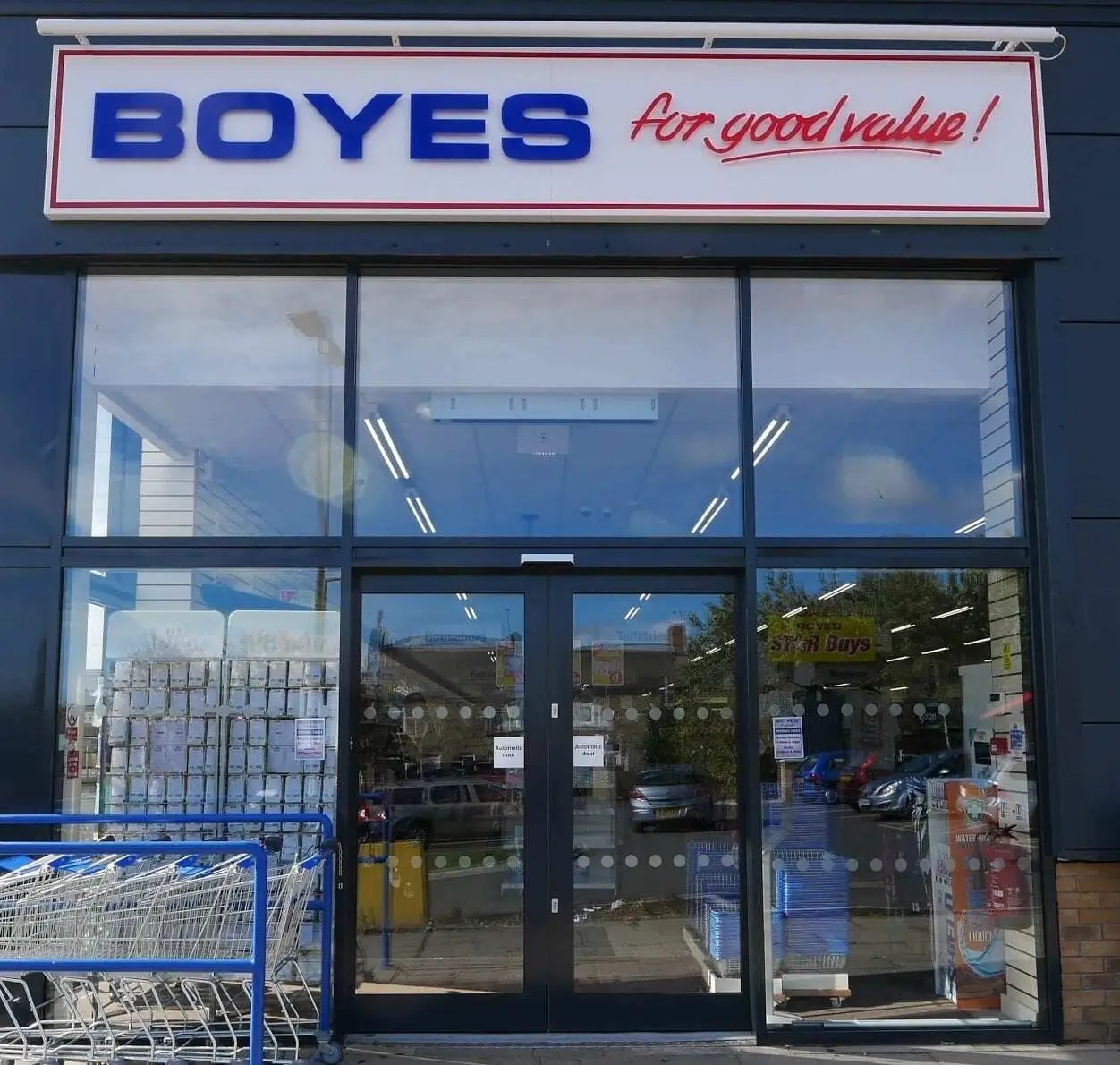 Combat doors aluminium shop front boyes